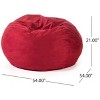 GDFStudio Modern 52" Microfiber High-Density Foam Bean Bag Chair - 3 of 4