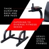 Body Solid Fitness Vertical Knee Raise Dip Exercise Workout Station with Robust Steel Frame for Abdominal and Core Strength Training, Black - 3 of 4