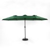 14FT Double Sided Polyester Outdoor Umbrella,Garden Umbrella With 12 Ribs,Patio Large Rectangular Umbrella,Base Not Included-Coolbibila - 2 of 4