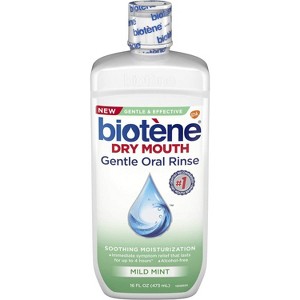 Biotene Dry Mouth Gentle Oral Rinse Mild Mint - 16 oz - 1 of 4