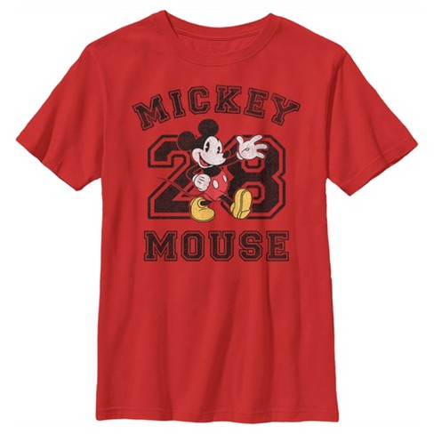 Red mickey store mouse shirt