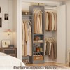 Besiost 20-96'' W Closet System with Hanging Rods and Shelves, Closet Organizer for Bedroom - 4 of 4
