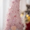 NAYSAYE Party Decoration and Accessories Fabric Gnome Figurine for Holiday Table and Home Decor, Pink and White, 8.7"*5.9"*22.4" - 4 of 4