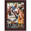 PosterPalooza | Linear Brown Picture Frame - UV Acrylic, Foam Board Backing, Hanging Hardware - 2 of 4