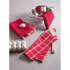 5pk Kitchen Towel & Dishcloth Set Red - Design Imports : Target