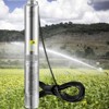 VEVOR Deep Well Submersible Pump, 2HP/1500W 230V/60Hz, 37GPM Flow 427 ft Head, with 33 ft Electric Cord, 4 inch Stainless Steel Water Pumps - 2 of 4