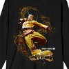 Street Fighter VI Juri Graffiti Name Crew Neck Long Sleeve Black Adult Tee - image 2 of 3