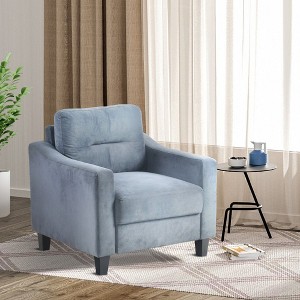 CAVINAS Velvet Sofa,Modern Couch with U-Shaped Spring Support - Chenille Fabric for Living Room,Bedroom,Office - 1 of 4
