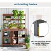 Coolbibila-66"Large Outdoor Farmhouse Potting Bench Table, Garden Workstation With 2 Drawers, Storage Sheds For Outside With Cabinet And Shelves - 2 of 4