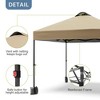 Garvee 10'x10' Outdoor Canopy Tent with Sidewall, Pop up Canopy with Vented Roof, Portable Instant Camping Beach Canopy Tents - 2 of 4