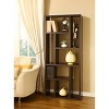 HOMES: Inside + Out 71" Stanza 9 Shelf Bookcase Canyon Cappuccino: Modern Puzzle Design, Room Divider - 3 of 4