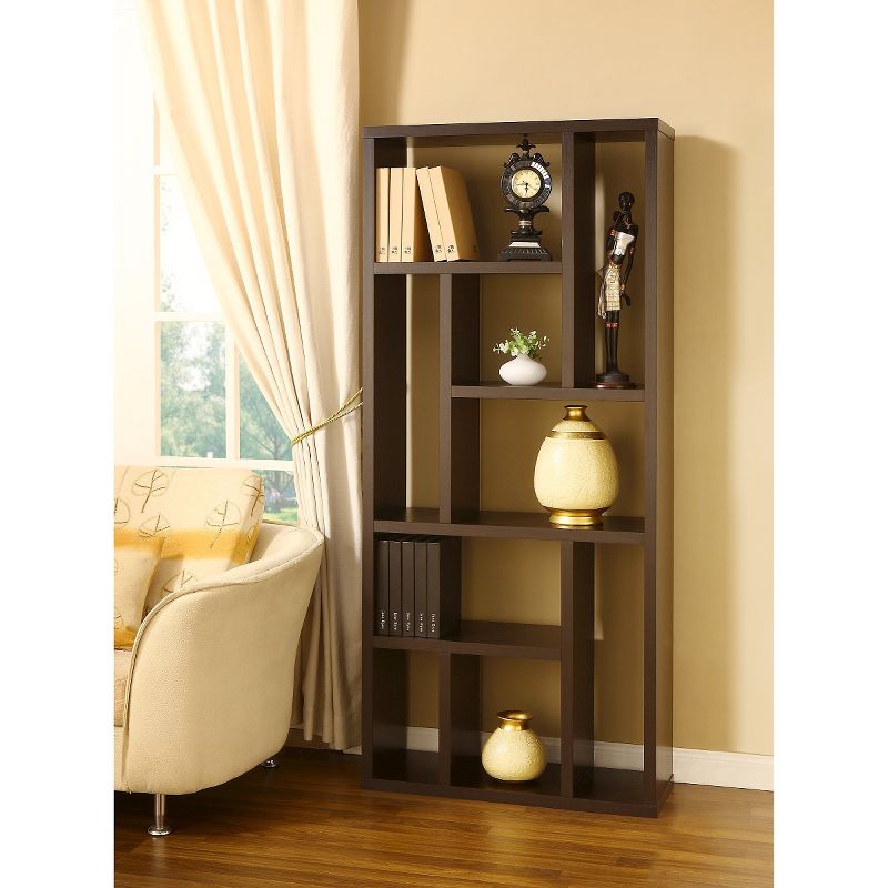 71&#34; Stanza&#160;9 Shelf Bookcase Canyon Cappuccino - HOMES: Inside + Out, 4 of 6
