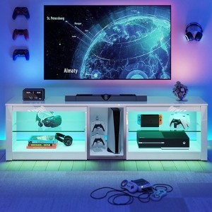 Bestier RGB TV Stand for TVs up to 60" with LED Lights Entertainment Center - 1 of 4