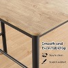 Infurnic Desks, Rectangular Dining Desk with four Sturdy Tables Legs, Modern Table for Kitchen or Living Room, Brown, 23.6"*47.2"*41.3" - 4 of 4