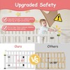 APRILSOUL Floor Bed for Kids, Solid Wood Toddler Bed Frame with Convertible Door and Safety Fence - 4 of 4