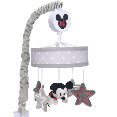 Lambs & Ivy Disney Baby Magical Mickey Mouse Musical Baby Crib Mobile - Gray