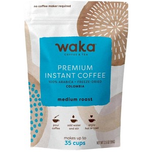 Wakaya ケトシェイク&ミネラル Waka Coffee & Tea Unsweetened Colombian Medium Roast Freeze-Dried