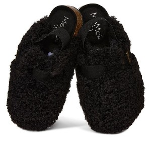 Memoi Kids Teddy Faux-Plush Ankle-Strap Slipper - 1 of 4
