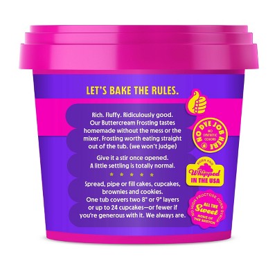 Piiper Brownie Batter Buttercream Frosting - 16oz