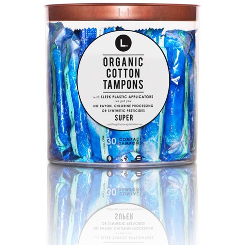 tampons organic cotton super target 30ct compact