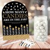 Big Dot of Happiness Adult Happy Birthday - Gold - How Many Candies Birthday Party Game - 1 Stand and 40 Cards - Candy Guessing Game - 2 of 4