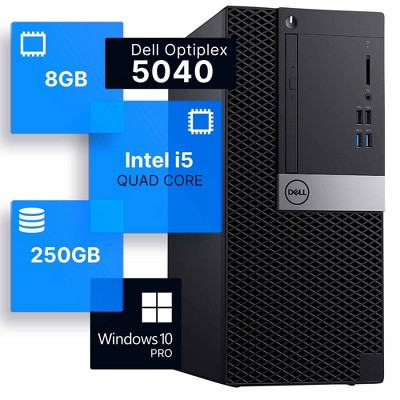 Dell Optiplex 5040-MT Intel Core i5-6500 3.2GHz 8GB Ram 256GB DVD W10P - Manufacturer Refurbished