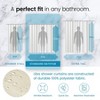 LiBa Premium Cloth Fabric Shower Curtain - Heavy Duty, Water Repellent, Hotel Style Soft Liner, Easy Clean and Machine Washable - 3 of 4