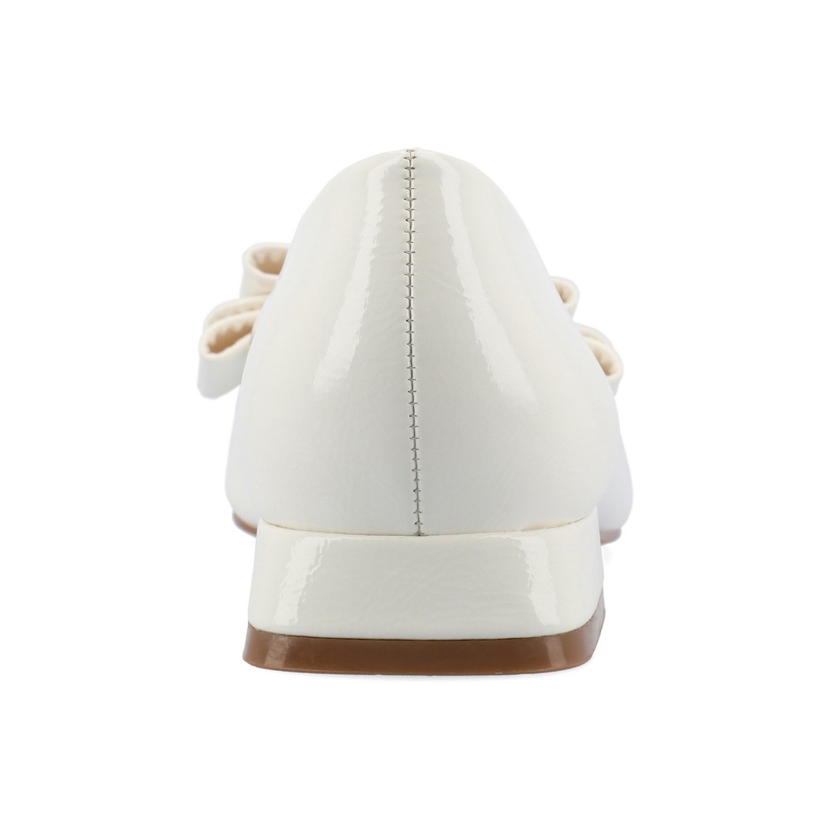 Обувь Journee Collection Women's Ophelia Slip On Pointed Toe Flats, 10 Patent/White — фото 3