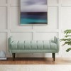 NicBex Accent Nailhead Trim Ottoman Bench with Back & Flared Arms,Upholstered Bedroom Bench Shoe Bench for Living Room,Bedside - 2 of 4