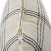 Storied Home Square Plaid Cotton Pillow Cover, Grey - 4 of 4