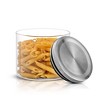 JoyJolt Glass Food Storage Jars Containers, Glass Storage Jar Stainless Steel Lids Set of 6 Kitchen Glass Canisters - 3 of 4