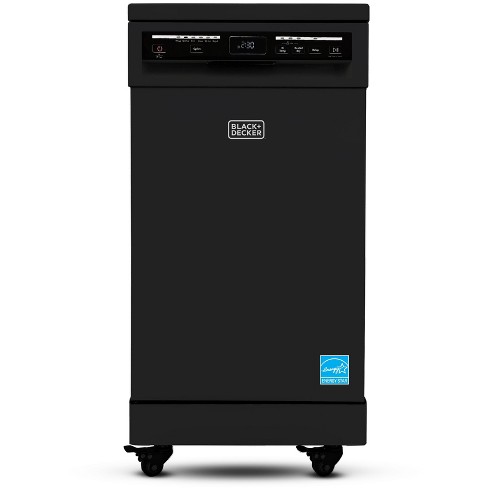 BLACK+DECKER Portable Dishwasher 18 inches Wide 8 Place