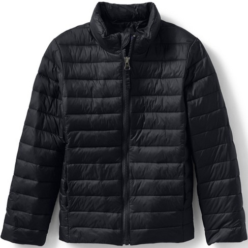 Lands' End Kids Thermoplume Packable Jacket - Small - Black : Target