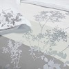 Casual Floral Embroidered Cotton Duvet Cover and Pillow Sham Set by Blue Nile Mills - 2 of 4