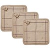 Connell Prim & Proper Pot Holder Set of 3 8x8 - 2 of 4