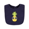 Hudson Baby Infant Boy Cotton Bibs, Boy Pineapple, One Size - 3 of 4