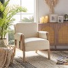Josephine Mid-century Vegan leather Armchair with solid wood frame | HULALA HOME - 2 of 4