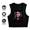 Women's Elvis Presley Tough Sleeveless Crop Top Tank - 3 of 4
