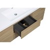 Bencmate Bathroom Storage Cabinets, Modern Wall-Mounted Bathroom Storage Vanity Cabinet, Soft Close Drawers, Brown, 59.06"*19.69"*22.44" - 4 of 4