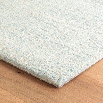 Handmade Braided Sky Blue Wool Runner Rug 2'5" x 8'