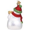 Old World Christmas Glass Blown Christmas Ornament, Snowman with Broom (With OWC Gift Box) - 2 of 4