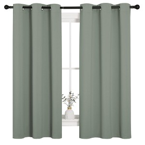 NICETOWN Grommet Top Blackout Curtains, Thermal Insulated Noise Reducing Window Drapes (Set of 2) - 1 of 4