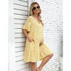 Women's Maternity Casual Dress  Flowy Floral Print, Ruffle leeves - 4 of 4