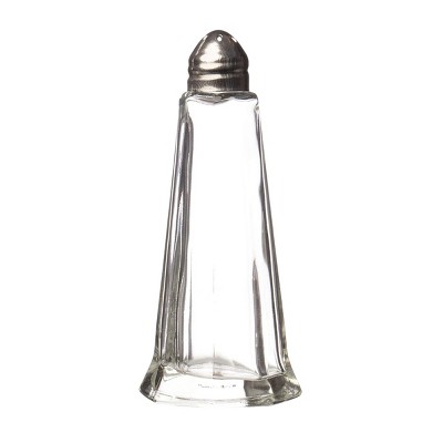 Slickblue Glass Tower Seasoning Shakers – 1 oz, Bulk 12-Pack with Stainless Steel Screw-On Lids