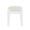 VYNXARIA 39inch Retro Bohemian Style Wooden Makeup Vanity Set with Charging Plug&USB Port and Stool,Rectangular Rattan Drawer,White - 4 of 4