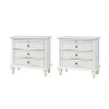 Giorgio 3 - Drawer Nightstand with  Built-In Outlets Set of 2|HULALA HOME - 2 of 4