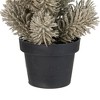 Northlight Potted Metallic Glitter Artificial Pine Christmas Tree - 8.5 - Unlit - 3 of 3