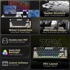 MaseiKar B75 Mechanical Keyboard, 75% Hot Swappable Keyboard , RGB Backlit Gasket Gaming Keyboard with Double-Shot PBT Keycaps(black, cocoa cream v2) - 2 of 4