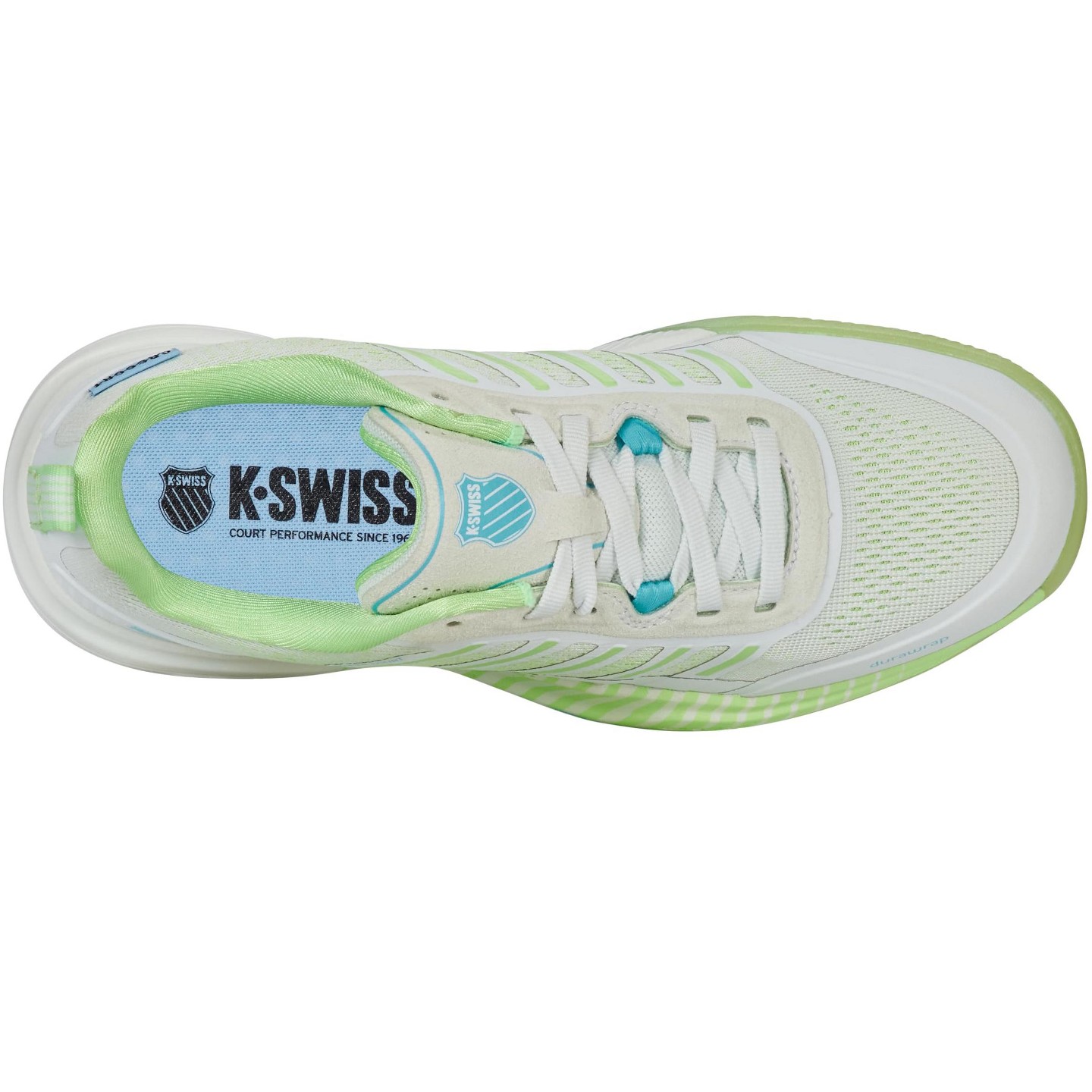 Женские кроссовки K-Swiss Ultra Court Pickleball Shoe (Bit of Blue/Paradise Green/Capri), цвет: Синий — фото 5