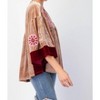 Women's Mine All Mine Embroidered Velvet Babydoll Top - Easel - 2 of 3